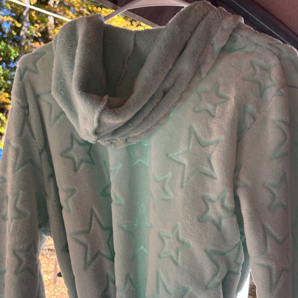 Joe Boxer Light Green Hooded Robe - Picture 5 of 8